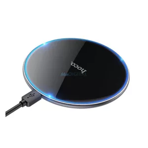 HOCO CW6 Pro asztali töltő (15W, wireless, LED fény) FEKETE