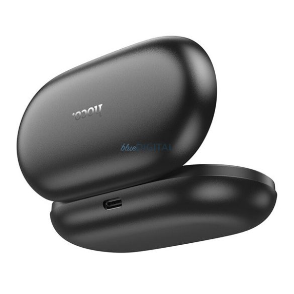 HOCO EA4 bluetooth fülhallgató SZTEREO (v5.3, TWS, fülre akasztható, mikrofon + töltőtok) FEKETE
