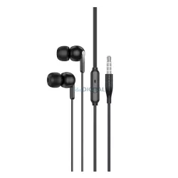   HOCO M124 fülhallgató SZTEREO (3.5mm jack, mikrofon, felvevő gomb) FEKETE