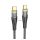 HOCO U121 adatkábel (Type-C - Type-C, 60W, PD gyorstöltő, 120cm, LED jelzés, cipőfűző) FEKETE HOCO U121 adatkábel (Type-C - Type-C, 60W, PD gyorstöltő, 120cm, LED jelzés, cipőfűző) FEKETE