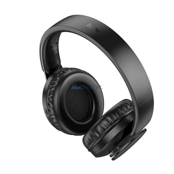 HOCO W45 bluetooth fejhallgató SZTEREO (v5.3, mikrofon, kártyaolvasó, összehajtható, 3.5mm jack aljzat) FEKETE