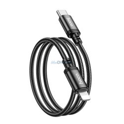   HOCO X89 adatkábel (Type-C - lightning, 20W, gyorstöltő, 100cm) FEKETE