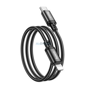 HOCO X89 adatkábel (Type-C - lightning, 20W, gyorstöltő, 100cm) FEKETE