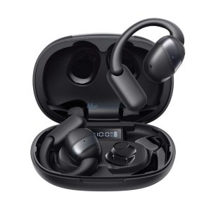 JOYROOM OPENFREE bluetooth fülhallgató SZTEREO (v5.4, TWS, fülre akasztható, mikrofon, zajszűrő, IPX4 + töltőtok) FEKETE