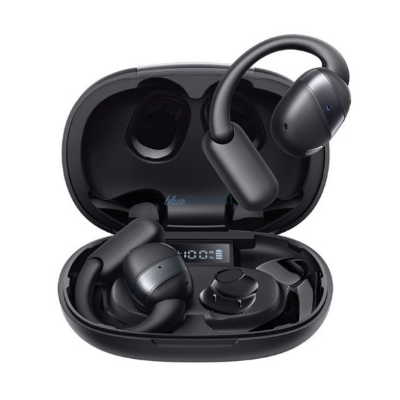 JOYROOM OPENFREE bluetooth fülhallgató SZTEREO (v5.4, TWS, fülre akasztható, mikrofon, zajszűrő, IPX4 + töltőtok) FEKETE
