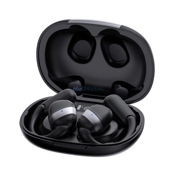 JOYROOM OPENFREE bluetooth fülhallgató SZTEREO (v5.4, TWS, fülre akasztható, mikrofon, zajszűrő, IPX4 + töltőtok) FEKETE