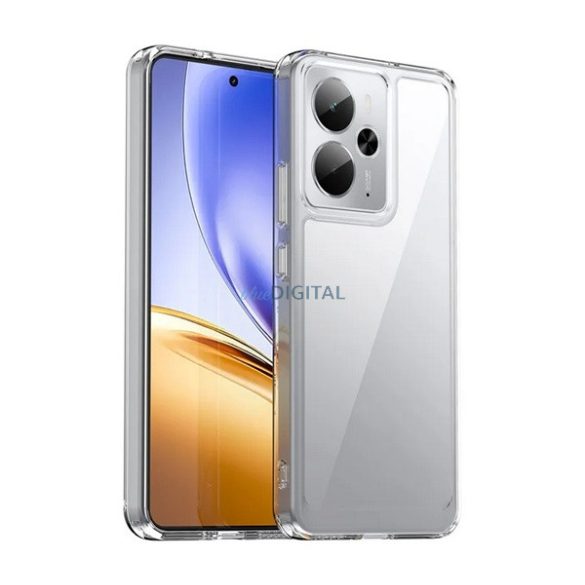 Szilikon telefonvédő (ütésállóság, átlátszó hátlap) ÁTLÁTSZÓ Realme 14, 14T