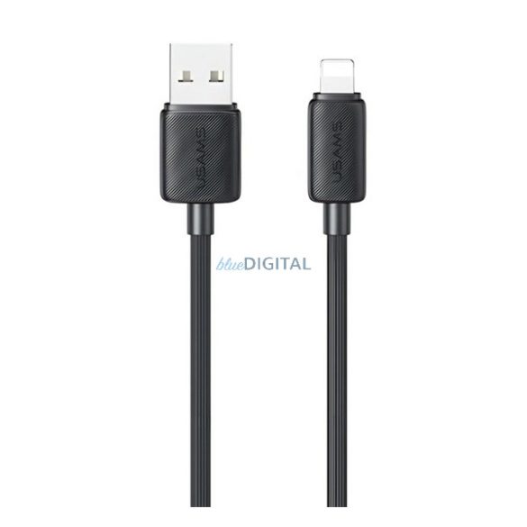 USAMS KY adatkábel (USB - lightning, 2.4A, gyorstöltő, 100cm) FEKETE Apple IPAD, IPAD 2, IPAD (3rd Generation)