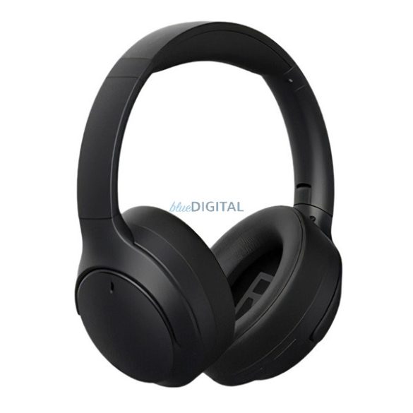 HONOR CHOICE bluetooth fejhallgató SZTEREO (v5.4, mikrofon, zajszűrő, összehajtható, 3.5mm jack aljzat) FEKETE