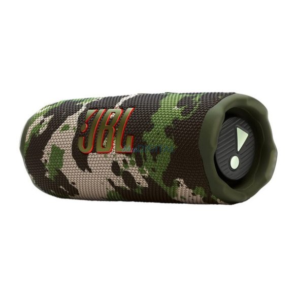 JBL FLIP7 bluetooth hordozható hangszóró (v5.4, 4800mAh belső akku, 25W, IP68 vízálló, terep minta) SÖTÉTZÖLD