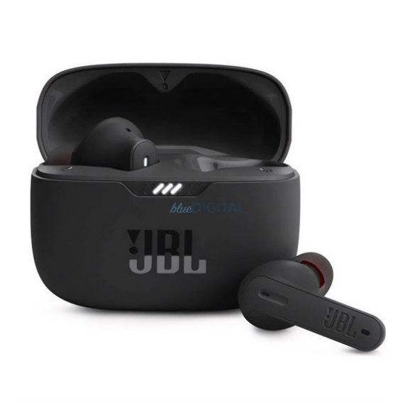 JBL TUNE 235NC bluetooth fülhallgató SZTEREO (v5.2, TWS, mikrofon, aktív zajszűrő, IPX4 + töltőtok) FEKETE