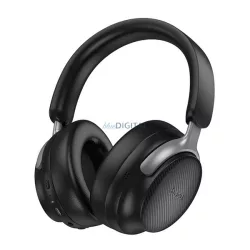   HOCO W53 PLUS bluetooth fejhallgató SZTEREO (v5.4, aktív zajszűrő, összehajtható, 3.5mm jack aljzat) FEKETE