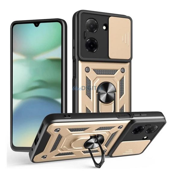 Defender szilikon telefonvédő (ütésállóság, tartógyűrű, kameravédő) ARANY Xiaomi Redmi A5 4G