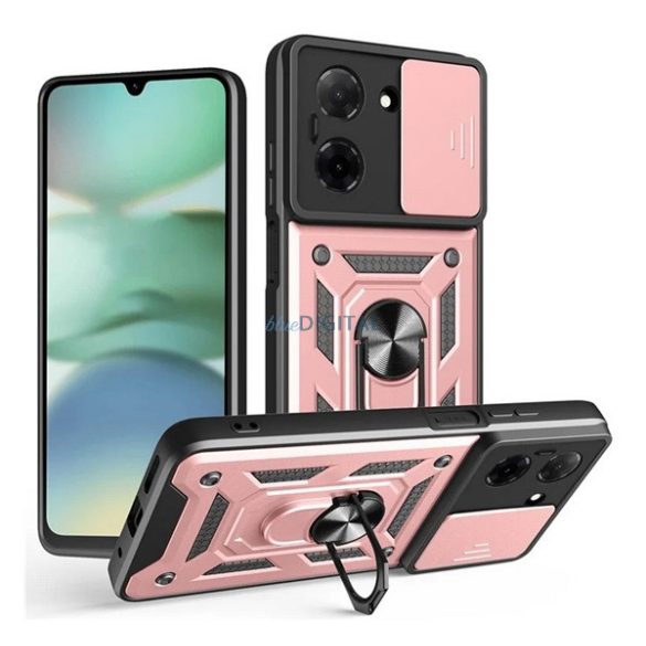Defender szilikon telefonvédő (ütésállóság, tartógyűrű, kameravédő) ROZÉARANY Xiaomi Redmi A5 4G