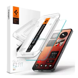   SPIGEN EZ FIT HD képernyővédő üveg (2.5D, tokbarát, ultravékony, 0.2mm, 9H + segédkeret) ÁTLÁTSZÓ Nothing Phone (3a) Pro, Phone (3a)