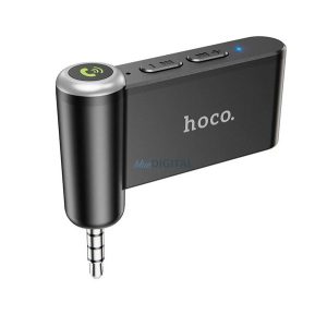 HOCO E58 bluetooth adapter (3.5mm jack csatlakozó, v5.0) FEKETE
