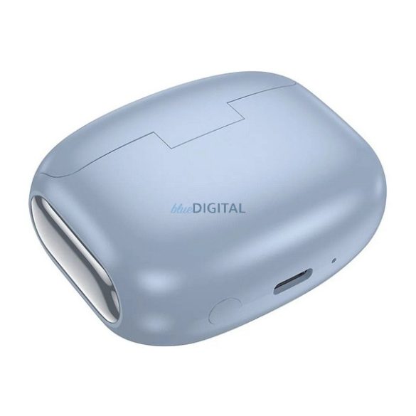 HOCO EQ21 bluetooth fülhallgató SZTEREO (v5.4, TWS, mikrofon, aktív zajszűrő, érintőkijelző + töltőtok) VILÁGOSKÉK