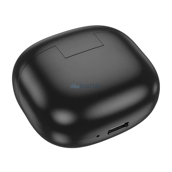 HOCO EW200 bluetooth fülhallgató SZTEREO (v5.4, TWS, LED kijelző, mikrofon + töltőtok) FEKETE