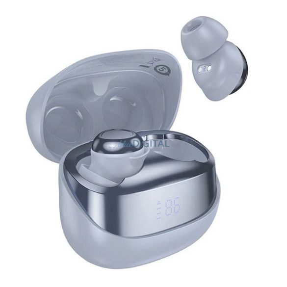 HOCO EW200 bluetooth fülhallgató SZTEREO (v5.4, TWS, LED kijelző, mikrofon + töltőtok) SÖTÉTKÉK