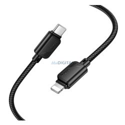  HOCO X113 adatkábel (Type-C - lightning, 27W, PD gyorstöltő, 100cm) FEKETE