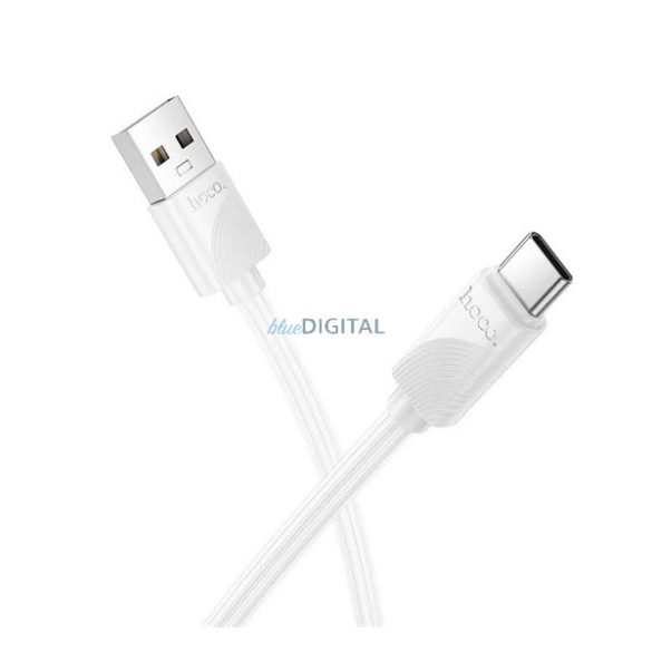 HOCO X114 adatkábel (USB - Type-C, 3A, gyorstöltő, 100cm) FEHÉR