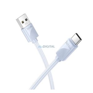 HOCO X114 adatkábel (USB - Type-C, 3A, gyorstöltő, 100cm) VILÁGOSKÉK