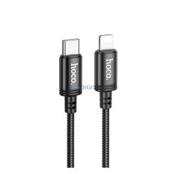   HOCO X89 adatkábel (Type-C - lightning, 27W, PD gyorstöltő, 200cm) FEKETE