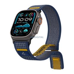   SPIGEN ATHLEX pótszíj (egyedi méret, nagy, nylon, tépőzáras, légáteresztő, SPORT) SÖTÉTKÉK Apple Watch Series 5 44mm, Watch Series 4 44mm, Watch Series 3 42mm
