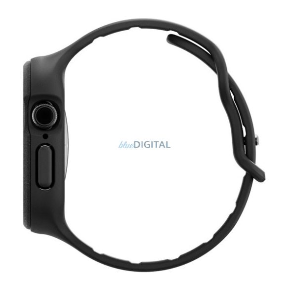 SPIGEN VAULT PRO pótszíj (egyedi méret, matt, ütésállóság + szilikon keret) FEKETE Apple Watch Series 10 46mm