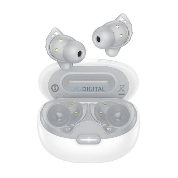 HOCO EW203 bluetooth fülhallgató SZTEREO (v5.4, TWS, mikrofon + töltőtok) FEHÉR