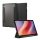 SPIGEN ULTRA HYBRID PRO tok álló, bőr hatású (FLIP, oldalra nyíló, TRIFOLD, asztali tartó, ceruza tartó) FEKETE Samsung Galaxy Tab S10 FE WIFI (SM-X526), Galaxy Tab S10 FE LTE (SM-X520), Gala