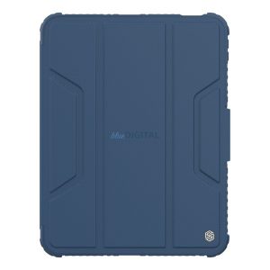 NILLKIN BUMPER PRO szilikon telefonvédő (aktív FLIP, ütésállóság, asztali tartó) SÖTÉTKÉK Apple IPAD 11 (2025), IPAD 10.9 (2022)