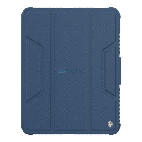 NILLKIN BUMPER PRO szilikon telefonvédő (aktív FLIP, ütésállóság, asztali tartó) SÖTÉTKÉK Apple IPAD 11 (2025), IPAD 10.9 (2022)