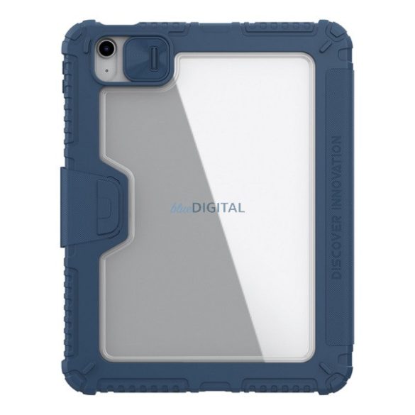 NILLKIN BUMPER PRO szilikon telefonvédő (aktív FLIP, ütésállóság, asztali tartó) SÖTÉTKÉK Apple IPAD 11 (2025), IPAD 10.9 (2022)