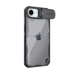   NILLKIN ICEBLADE PROP szilikon telefonvédő (ütésállóság, kameravédő, kitámasztó) FEKETE Apple iPhone 16e