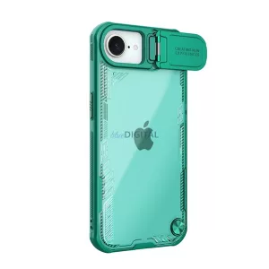 NILLKIN ICEBLADE PROP szilikon telefonvédő (ütésállóság, kameravédő, kitámasztó) SÖTÉTZÖLD Apple iPhone 16e