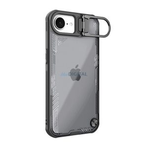 NILLKIN ICEBLADE PROP szilikon telefonvédő (ütésállóság, kitámasztó) FEKETE Apple iPhone 16e
