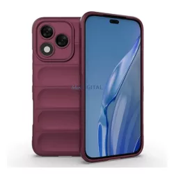   Szilikon telefonvédő (ütésállóság, kameravédő, 3D) BORDÓ Honor 400 Lite