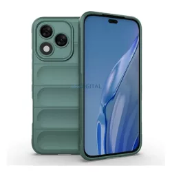  Szilikon telefonvédő (ütésállóság, kameravédő, 3D) SÖTÉTZÖLD Honor 400 Lite