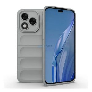 Szilikon telefonvédő (ütésállóság, kameravédő, 3D) VILÁGOSSZÜRKE Honor 400 Lite