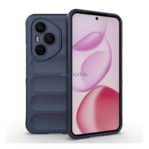 Szilikon telefonvédő (ütésállóság, kameravédő, 3D) SÖTÉTKÉK Honor 400 Pro