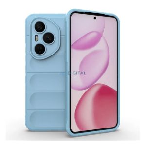 Szilikon telefonvédő (ütésállóság, kameravédő, 3D) VILÁGOSKÉK Honor 400 Pro