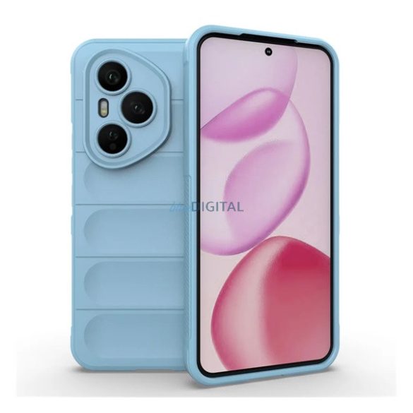 Szilikon telefonvédő (ütésállóság, kameravédő, 3D) VILÁGOSKÉK Honor 400 Pro