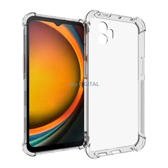 Szilikon telefonvédő (ütésállóság, légpárnás sarok) ÁTLÁTSZÓ Samsung Galaxy Xcover 7 Pro (SM-G766)