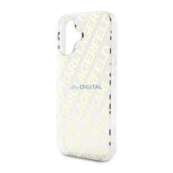   KARL LAGERFELD IML ELECTROPLATED REPEATED LOGO szilikon telefonvédő (ütésállóság) ARANY Apple iPhone 16
