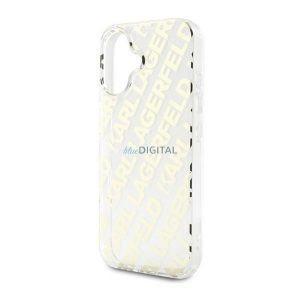 KARL LAGERFELD IML ELECTROPLATED REPEATED LOGO szilikon telefonvédő (ütésállóság) ARANY Apple iPhone 16
