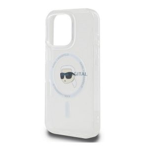 KARL LAGERFELD IML KARL HEAD METAL FRAME MAGSAFE szilikon telefonvédő (ütésállóság, kameravédő, MagSafe) ÁTLÁTSZÓ Apple iPhone 16 Pro