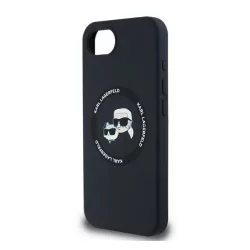   KARL LAGERFELD LIQUID SILICONE K&CH HEADS MAGSAFE szilikon telefonvédő (ütésállóság, MagSafe) FEKETE Apple iPhone 16e