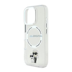 KARL LAGERFELD IML KARL AND CHOUPETTE MAGSAFE szilikon telefonvédő (ütésállóság, MagSafe) ÁTLÁTSZÓ Apple iPhone 16 Pro Max