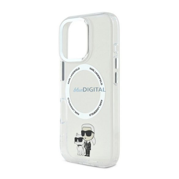 KARL LAGERFELD IML KARL AND CHOUPETTE MAGSAFE szilikon telefonvédő (ütésállóság, MagSafe) ÁTLÁTSZÓ Apple iPhone 16 Pro Max
